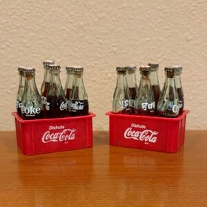 Coca-Cola Mini Bottles in Red Display Crates